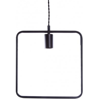 吊灯 正方形 形状 50×12 cm. 客厅, 卧室 和 大堂设施. 金属. 黑色的 颜色