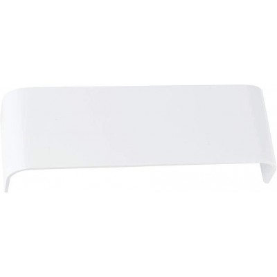 Pantalla para lámpara Forma Rectangular 32×12 cm. Pantalla para lámpara LED Salón, comedor y vestíbulo. Aluminio. Color blanco