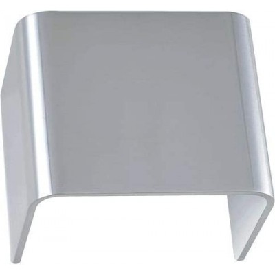 Абажур Прямоугольный Форма 15×12 cm. Абажур для точечного настенного светильника Гостинная, столовая и спальная комната. Современный Стиль. Алюминий. Серый Цвет