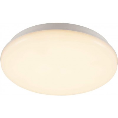 231,95 € Free Shipping | Indoor ceiling light 25W Round Shape 30×30 cm. LED Living room, dining room and bedroom. PMMA and Textile. White Color