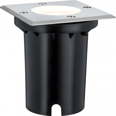 Встраиваемый светильник 3W 3000K Теплый свет. Квадратный Форма 12×11 cm. LED Столовая, спальная комната и лобби. Современный и промышленное Стиль. Металл. Серый Цвет