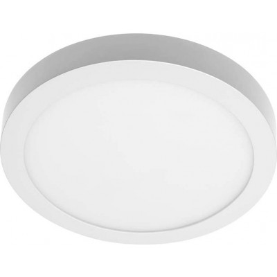 Plafoniera da interno 24W Forma Rotonda 30×30 cm. LED Soggiorno, sala da pranzo e atrio. Stile moderno e freddo. Alluminio. Colore bianca