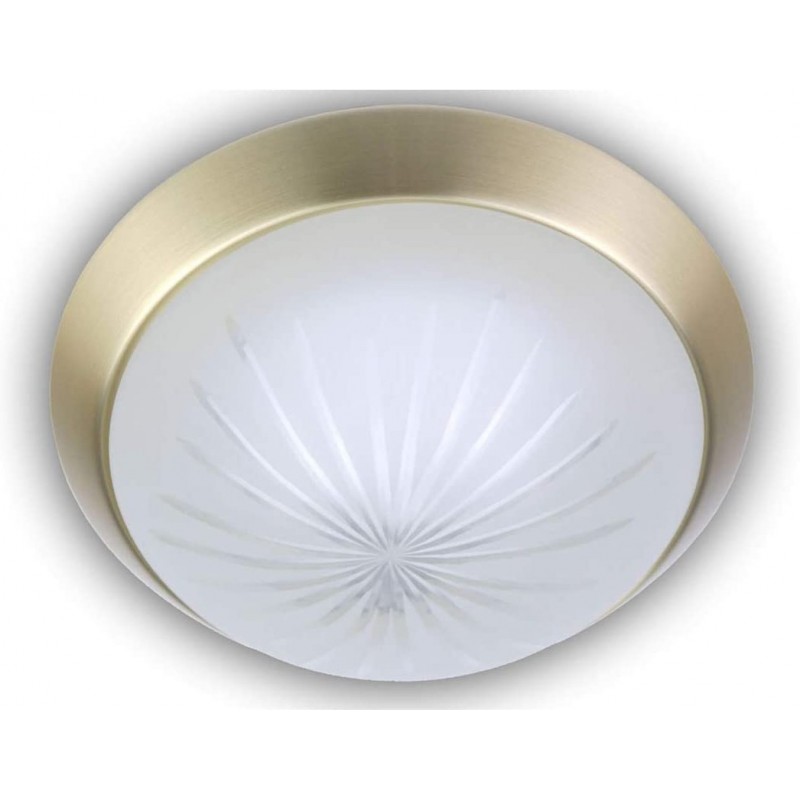 131,95 € 送料無料 | 屋内シーリングライト 円形 形状 25×25 cm. LED リビングルーム, ベッドルーム そして ロビー. 結晶 そして 金属. 白い カラー