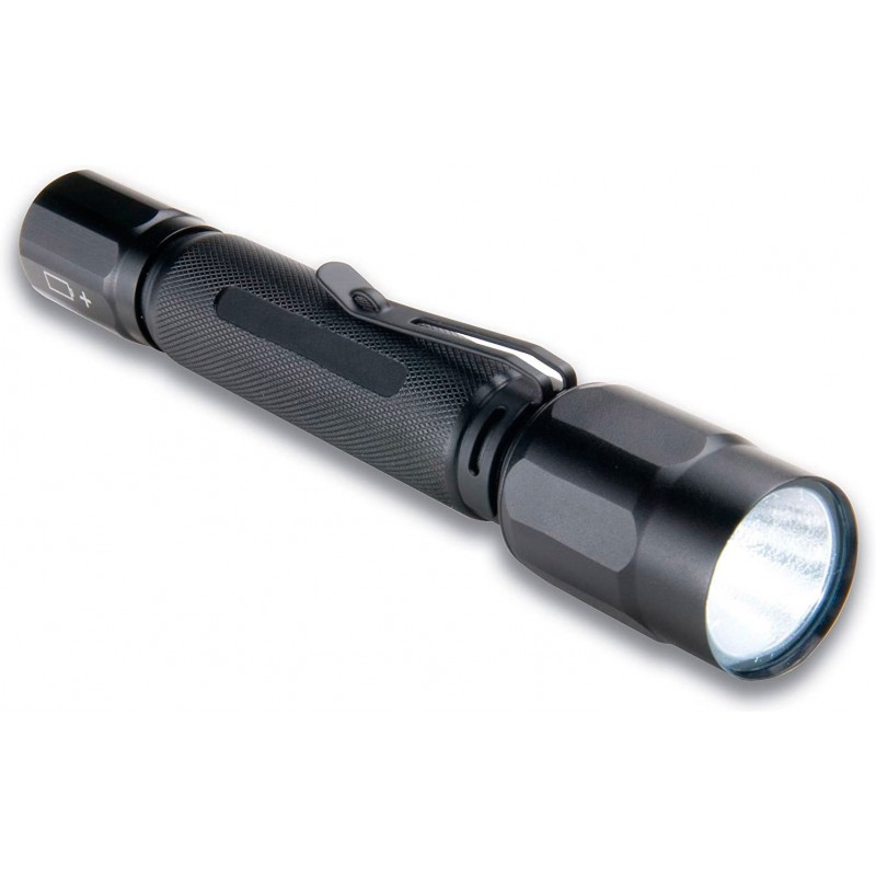 64,95 € Free Shipping | LED flashlight LED Extended Shape 20×11 cm. LED Aluminum. Black Color