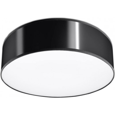 102,95 € Free Shipping | Indoor ceiling light 60W Round Shape 35×35 cm. LED Dining room, bedroom and lobby. Modern Style. Polycarbonate. Black Color