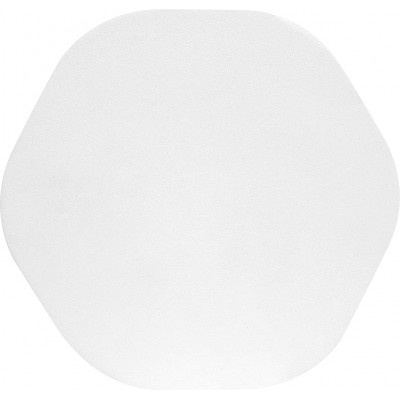 111,95 € Envio grátis | Luz de parede interna 19×18 cm. Design em forma de hexágono Acrílico e alumínio. Cor branco