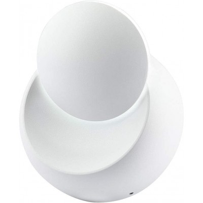 79,95 € Free Shipping | Outdoor wall light Round Shape 14×14 cm. Terrace, garden and public space. Modern Style. Aluminum. White Color