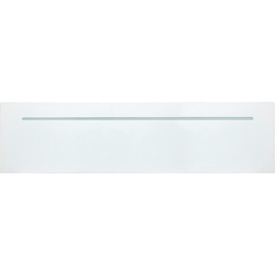 Aplique de pared interior 12W Forma Rectangular 50×12 cm. Salón, comedor y dormitorio. Estilo moderno. Aluminio, Cristal y Metal. Color blanco