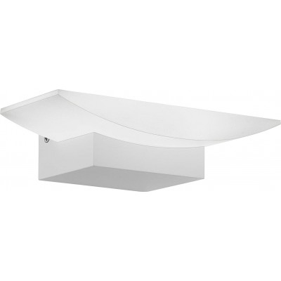 65,95 € Envío gratis | Aplique de pared interior Eglo 6W 3000K Luz cálida. 20×11 cm. Aluminio y pmma. Color blanco