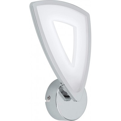 Indoor wall light Eglo 6W Triangular Shape 29×16 cm. Living room, bedroom and lobby. Aluminum and PMMA. Plated chrome Color