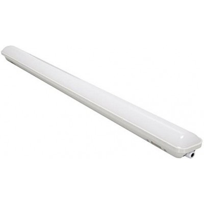 Lampada da soffitto Forma Estesa 118×9 cm. LED Sala da pranzo, camera da letto e atrio. Bicchiere. Colore bianca
