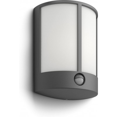 户外壁灯 Philips 6W 圆形的 形状 25×18 cm. 运动传感器 大厅. 铝. 无烟煤 颜色