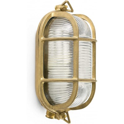94,95 € Free Shipping | Outdoor wall light 60W 23×12 cm. Terrace, garden and public space. Classic Style. Crystal and Metal casting. Golden Color