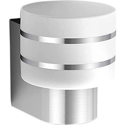 Außenwandleuchte Philips 9W Zylindrisch Gestalten 19×18 cm. LED. Alexa und Google Home Küche, schlafzimmer und terrasse. Stahl und Aluminium. Weiß Farbe