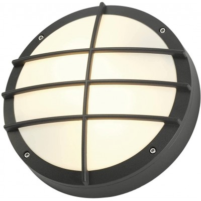 Außenlampe 25W Runde Gestalten 28×28 cm. LED Terrasse, garten und öffentlicher raum. Polycarbonat. Anthrazit Farbe