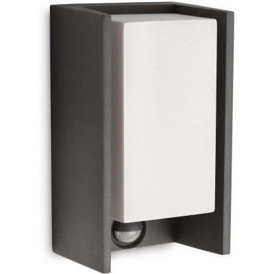 Indoor wall light Philips Rectangular Shape 25×12 cm. Dining room, bedroom and lobby. Aluminum. Anthracite Color