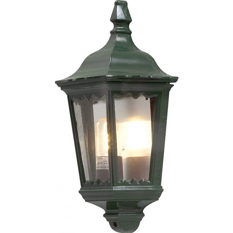 78,95 € Бесплатная доставка | Настенный светильник для улицы 45×25 cm. Терраса, сад и публичное место. Алюминий. Зеленый Цвет