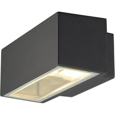 97,95 € Free Shipping | Outdoor wall light 80W Rectangular Shape 23×13 cm. Bidirectional LED Terrace, garden and public space. Aluminum and Glass. Anthracite Color