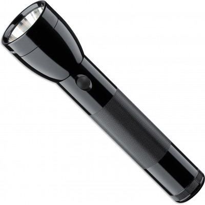 LED手电筒 LED 圆柱型 形状 20×8 cm. LED 黑色的 颜色