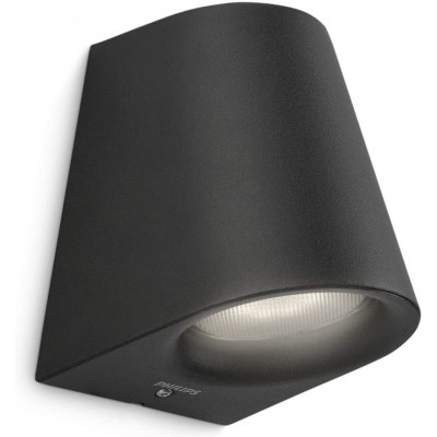 92,95 € Free Shipping | Outdoor wall light Philips Conical Shape 12×10 cm. Terrace, garden and public space. Aluminum. Black Color