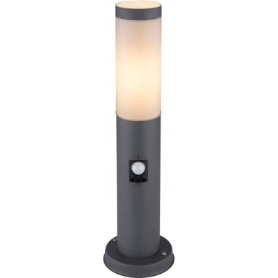 99,95 € Free Shipping | Luminous beacon 60W Cylindrical Shape 45 cm. Terrace, garden and public space. Stainless steel and PMMA. Anthracite Color