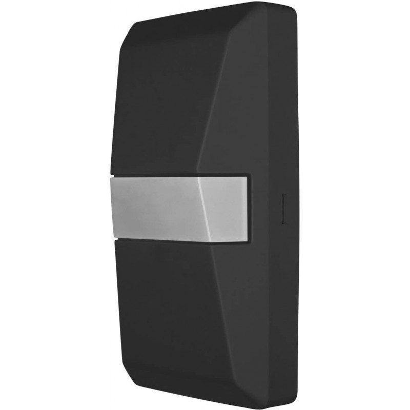69,95 € Free Shipping | Outdoor wall light 10W 4000K Neutral light. 18×9 cm. Bidirectional with sensor Terrace, garden and public space. Modern Style. Polycarbonate. Black Color