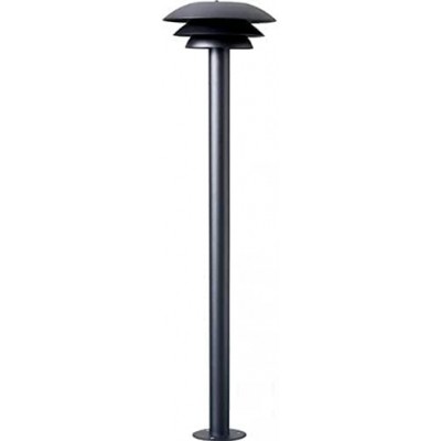 109,95 € Free Shipping | Luminous beacon 20W Round Shape 80×20 cm. Terrace, garden and public space. Modern Style. Aluminum. Black Color