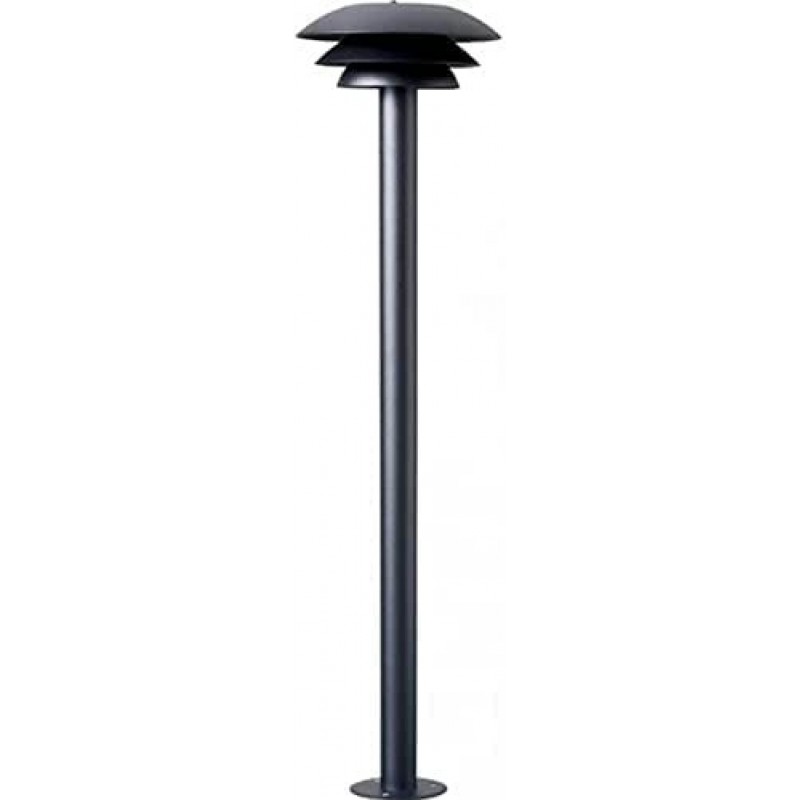 109,95 € Free Shipping | Luminous beacon 20W Round Shape 80×20 cm. Terrace, garden and public space. Modern Style. Aluminum. Black Color