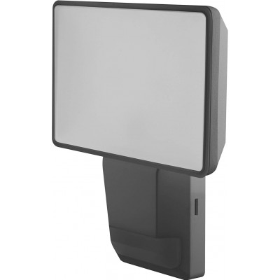 74,95 € Free Shipping | Flood and spotlight 15W Rectangular Shape 21×15 cm. Motion sensor Terrace, garden and public space. PMMA and Polycarbonate. Gray Color