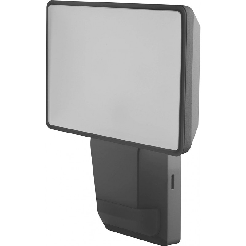74,95 € Free Shipping | Flood and spotlight 15W Rectangular Shape 21×15 cm. Motion sensor Terrace, garden and public space. PMMA and Polycarbonate. Gray Color