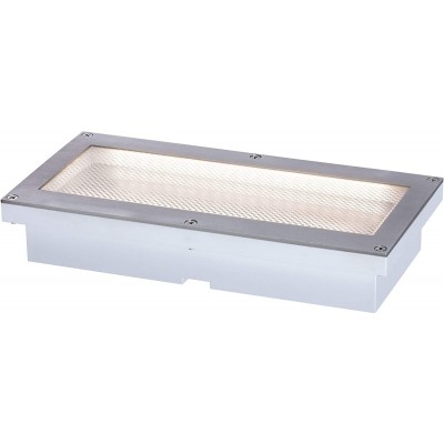81,95 € Free Shipping | In-Ground lighting 2W 3000K Warm light. Rectangular Shape 20×10 cm. Movement detector Terrace, garden and public space. Steel, Stainless steel and PMMA. White Color