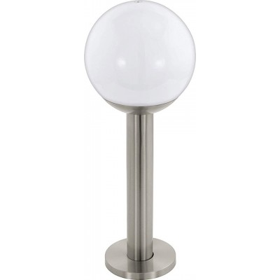 85,95 € Free Shipping | Luminous beacon Eglo 9W 3000K Warm light. Spherical Shape 53×20 cm. Control with Smartphone APP Terrace, garden and public space. Stainless steel, Crystal and PMMA. White Color