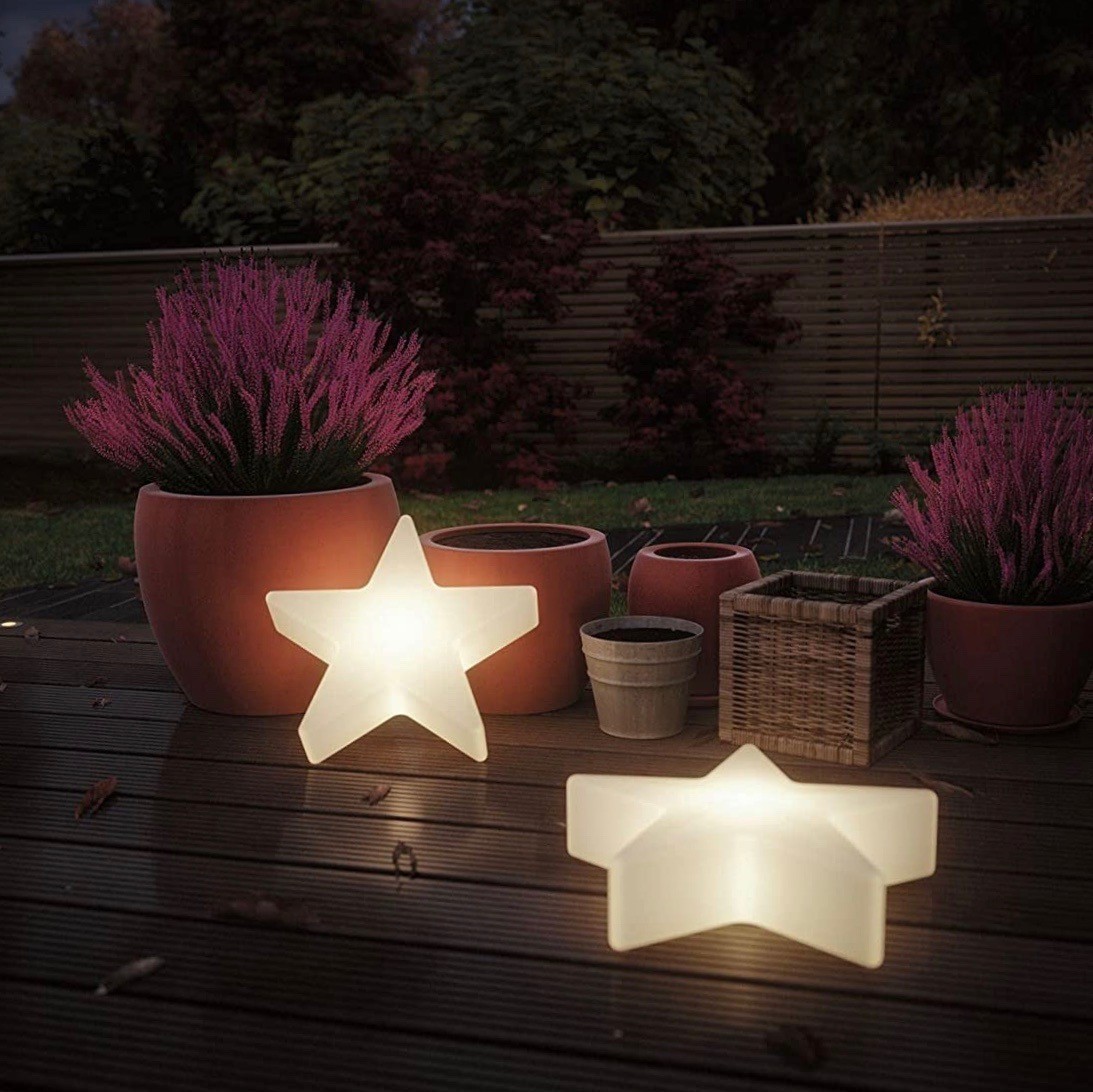 69,95 € Free Shipping | Outdoor lamp 3W 3000K Warm light. 40×40 cm. Star shaped design Pmma. White Color