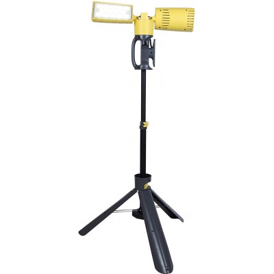 122,95 € Free Shipping | Flood and spotlight 35W 154×75 cm. Double adjustable LED spotlight. clamping tripod Pmma. Yellow Color