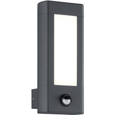 113,95 € Free Shipping | Outdoor wall light Trio 4W Rectangular Shape 28×12 cm. Movement detector Living room. Aluminum. Anthracite Color