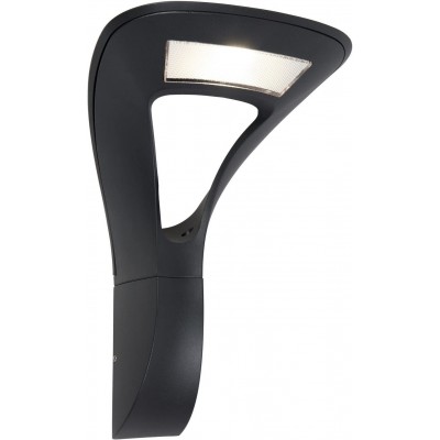 Outdoor wall light 18W 30×25 cm. Aluminum. Black Color