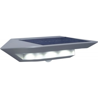 97,95 € Free Shipping | Outdoor wall light 2W 24×13 cm. Solar recharge. Movement detector. Rotatable and adjustable Terrace, garden and public space. Modern Style. PMMA and Metal casting. Gray Color