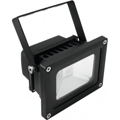 111,95 € Free Shipping | Flood and spotlight 10W Rectangular Shape 13×11 cm. LED Terrace, garden and public space. Black Color