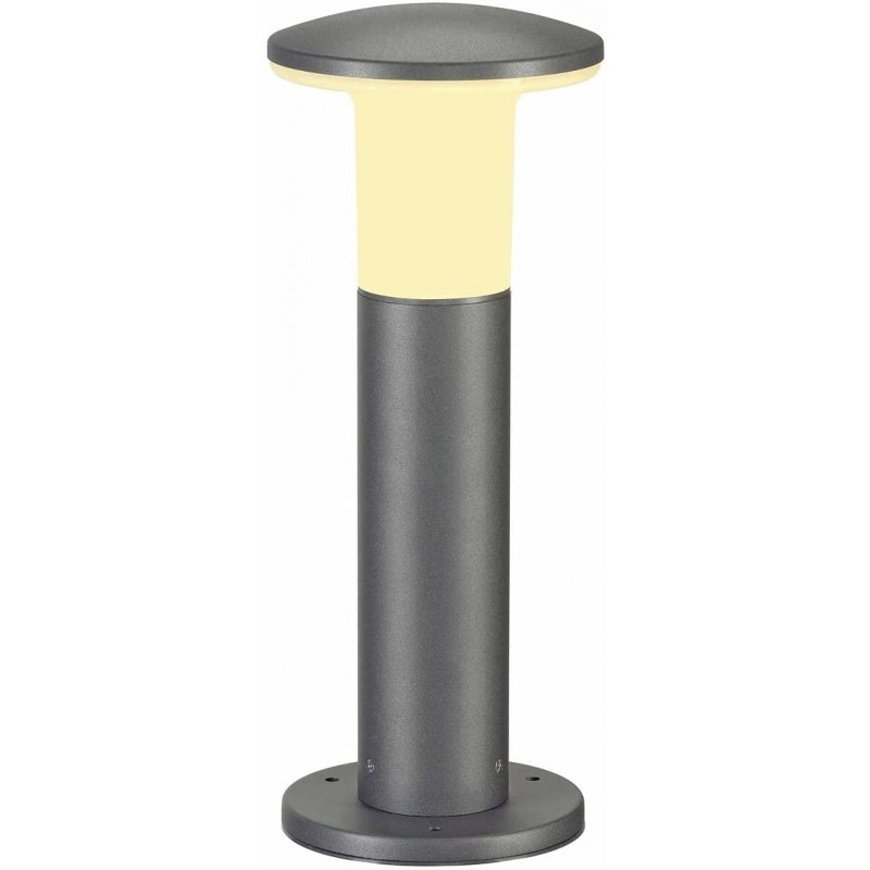 108,95 € Free Shipping | Luminous beacon 24W Cylindrical Shape 40×17 cm. Terrace, garden and public space. Modern Style. Aluminum and Polycarbonate. Gray Color