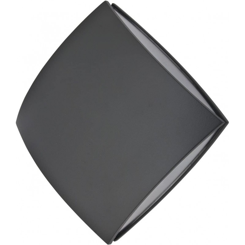 77,95 € Free Shipping | Outdoor wall light 12W Rectangular Shape 20×20 cm. Multidirectional light output Living room, bedroom and terrace. Modern Style. Metal casting. Black Color