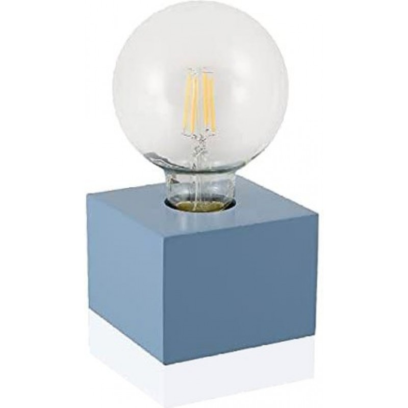 64,95 € Free Shipping | Outdoor lamp Spherical Shape 10×10 cm. Terrace, garden and public space. Wood. Blue Color