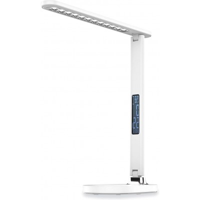 Lampe de bureau 13W 40×36 cm. Articulé. fonction réveil Couleur blanc