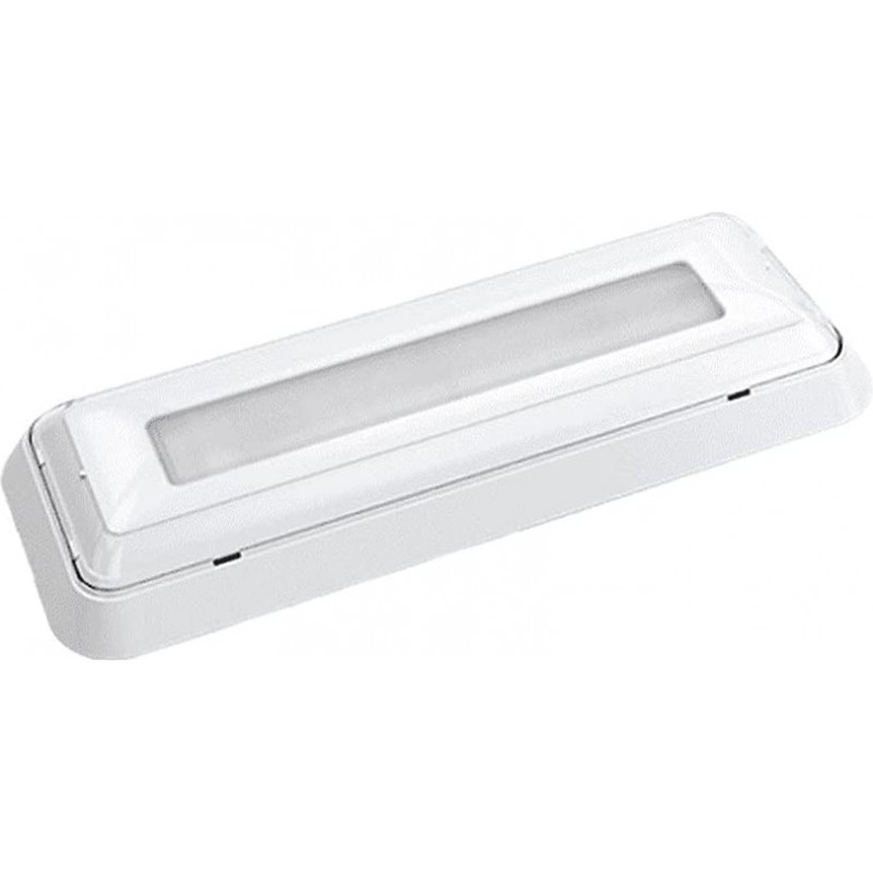 56,95 € Spedizione Gratuita | Illuminazione di sicurezza 32×12 cm. LED di emergenza Abs. Colore bianca