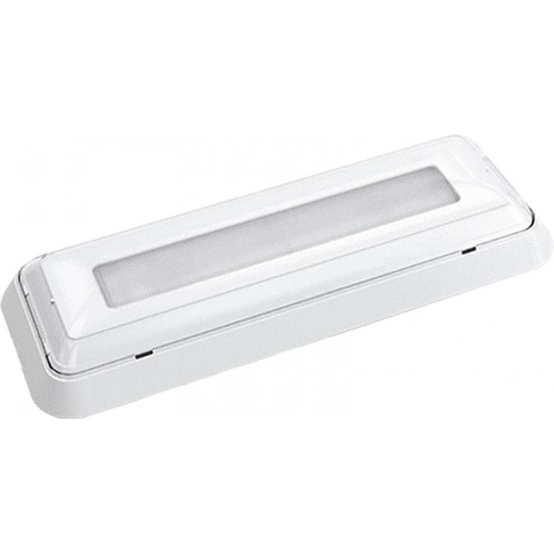 62,95 € Free Shipping | Security lights Rectangular Shape 32×12 cm. Emergency LED Terrace, garden and public space. ABS. White Color