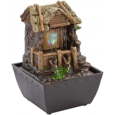 92,95 € Envio grátis | Iluminação decorativa 24×14 cm. Design em forma de cabine Cor castanho