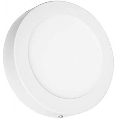 108,95 € 免费送货 | 室内顶灯 圆形的 形状 18×18 cm. LED 饭厅, 卧室 和 大堂设施. 铝. 白色的 颜色