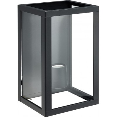 Aplique de pared exterior 100W 28×18 cm. LED Aluminio. Color negro