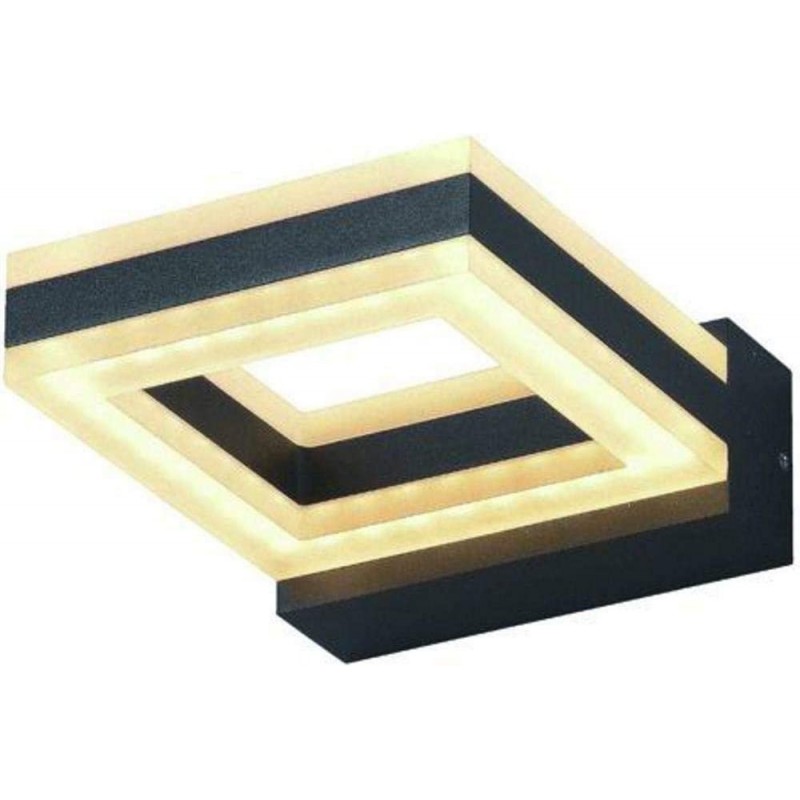 121,95 € Free Shipping | Outdoor wall light 17×13 cm. LED Aluminum. Black Color