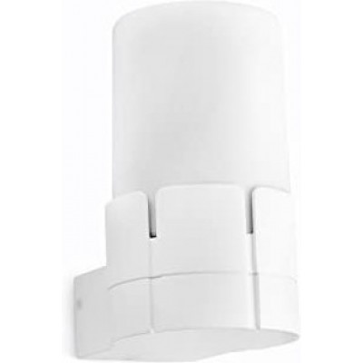 76,95 € Free Shipping | Outdoor wall light 15W Cylindrical Shape Ø 10 cm. Terrace, garden and public space. Aluminum and Polycarbonate. White Color