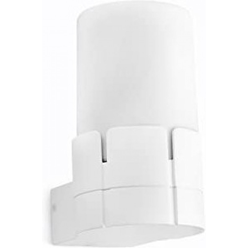 76,95 € Free Shipping | Outdoor wall light 15W Cylindrical Shape Ø 10 cm. Terrace, garden and public space. Aluminum and Polycarbonate. White Color